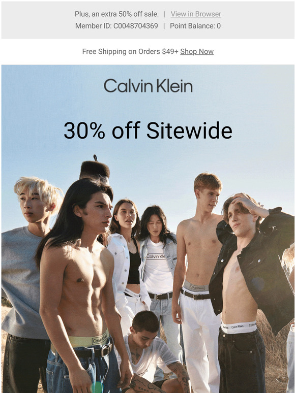 free shipping calvin klein canada