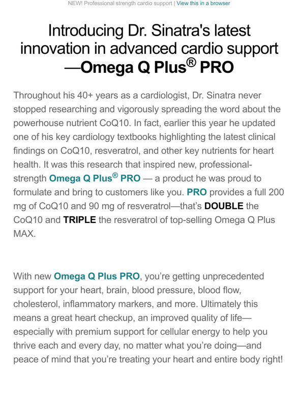 healthydirections Introducing Omega Q Plus PRO 50 savings