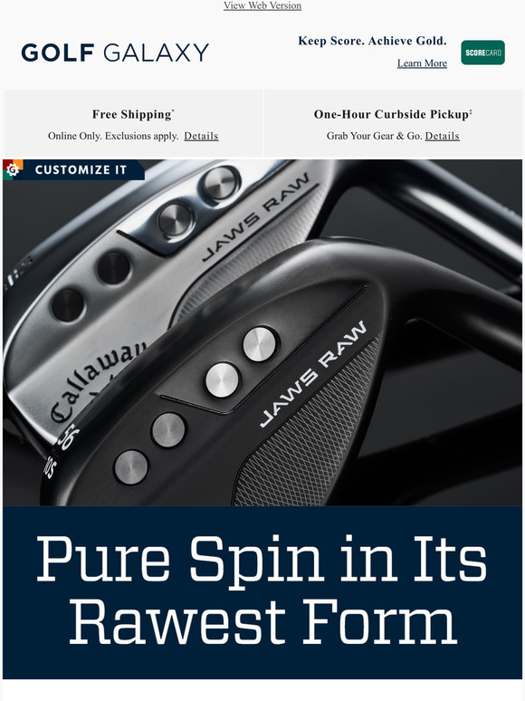 Golf Galaxy Callaway JAWS Raw Wedge ️ Preorder starts now Milled