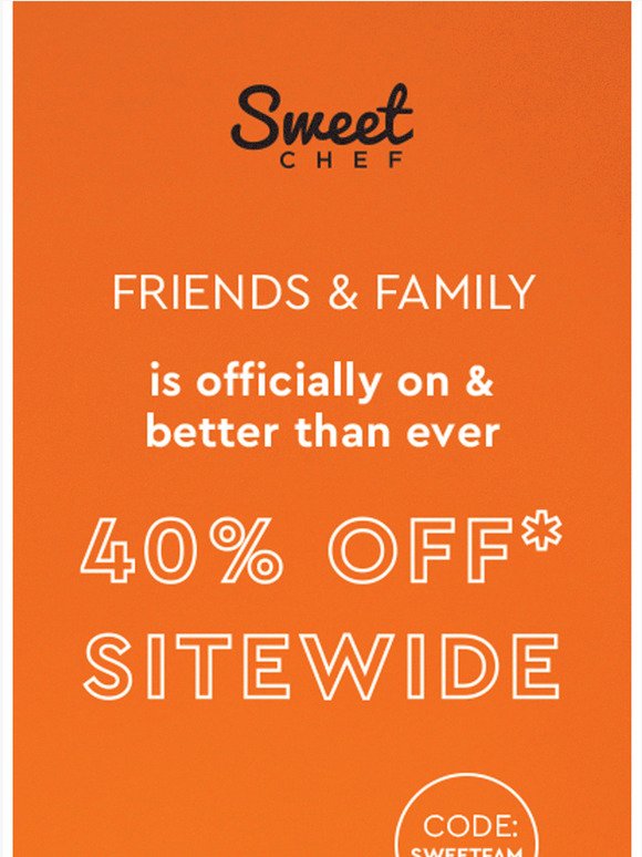 40%👏 OFF👏 SITEWIDE👏