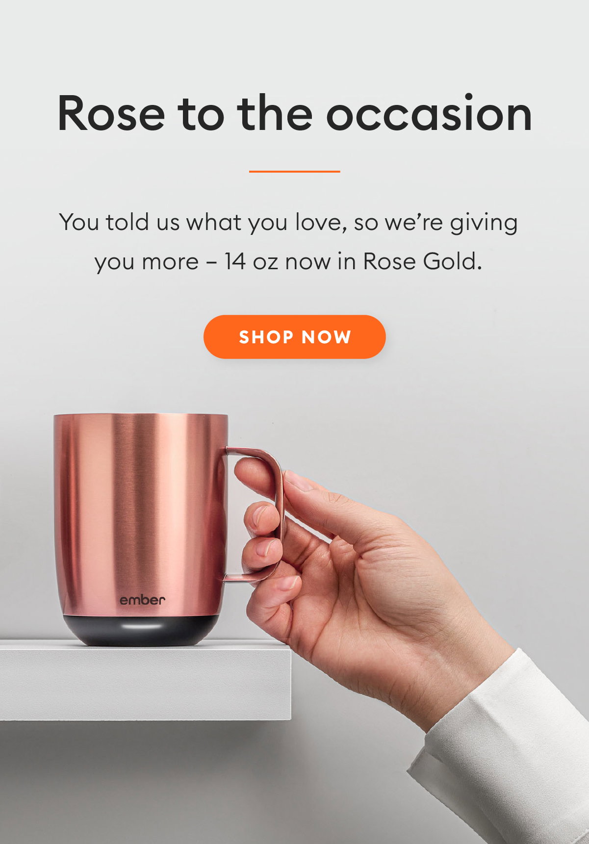 Ember Temperature Control 10 oz Smart Mug - Rose Gold