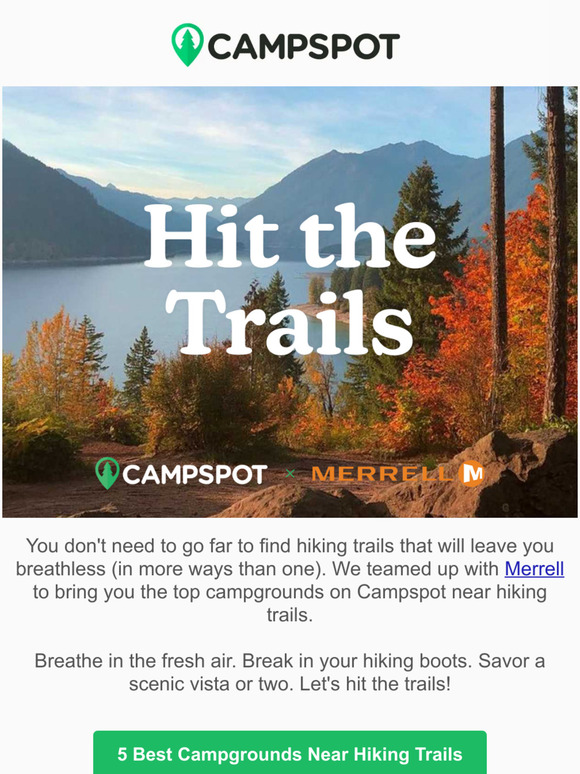 Campspot Us The 5 Best Campgrounds Near Hiking Trails 🥾 Milled