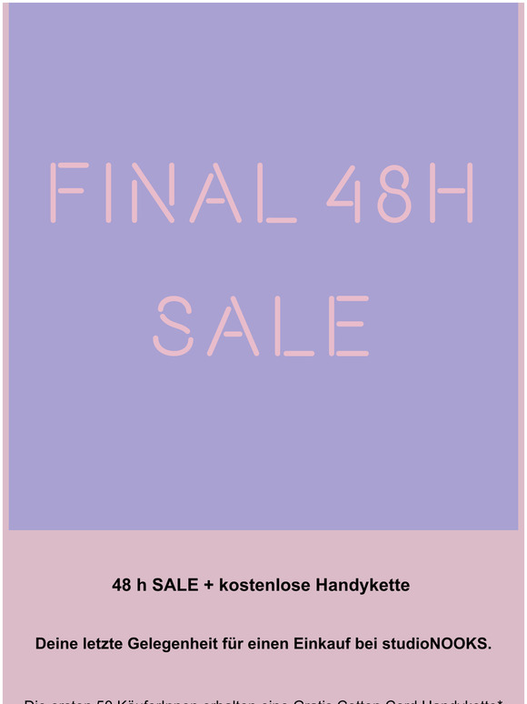 Final 48h-Sale & Gratis-Handykette
