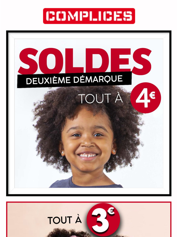 3€,4€, 5€: des minis prix pour la troisième démarque!