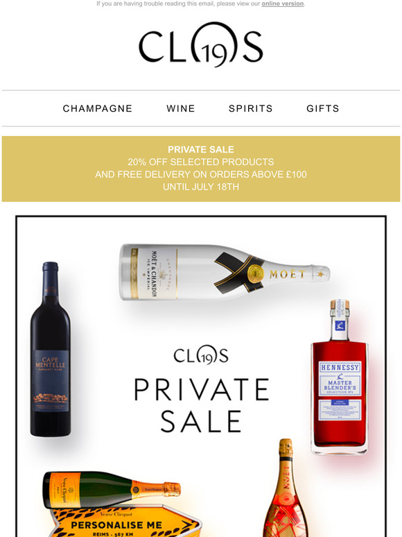 Exclusive Access: Clos19 Private Sale