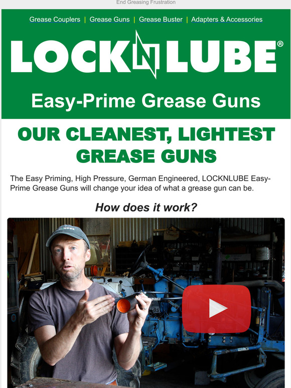 LockNLube EasyPrime from LockNLube. Our Cleanest, Lightest Grease