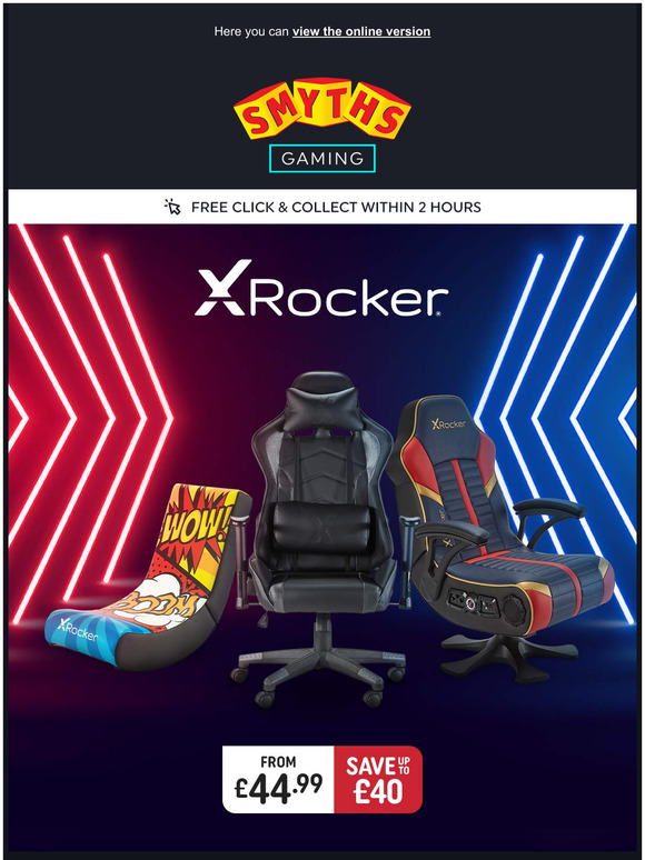 Smyths Toys Save on X Rocker Gaming Chairs! Milled