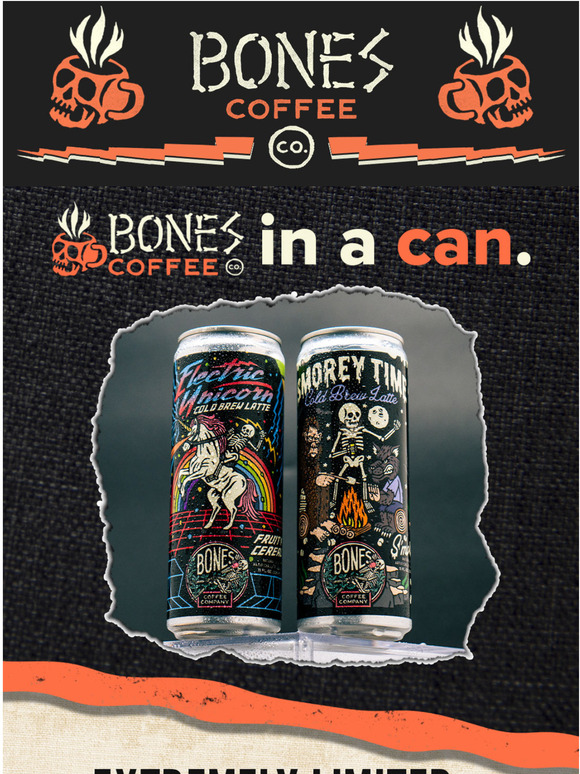 Bones Coffee Company Cold Brew Latte Cans are HERE! 🚨 Milled