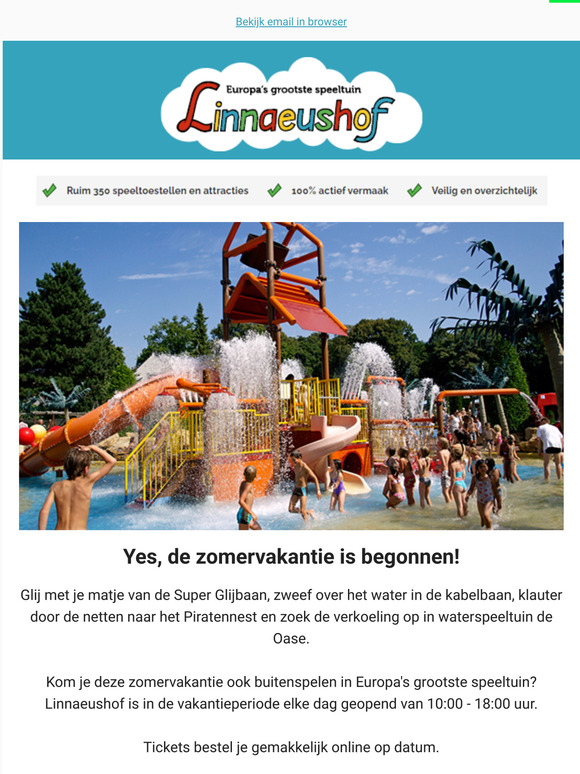 Yes, de zomervakantie is begonnen!🌞