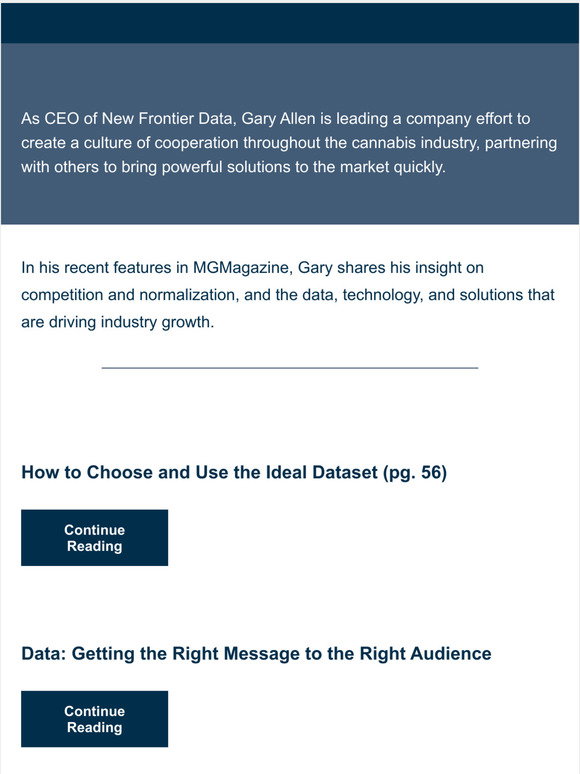 New Frontier Data: Required reading, powered by data | Milled