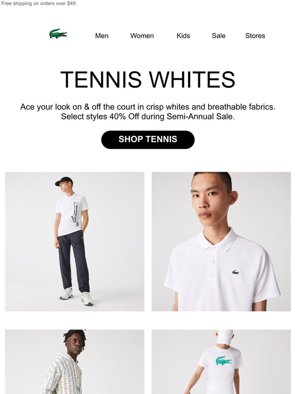 lacoste semi annual sale 2021