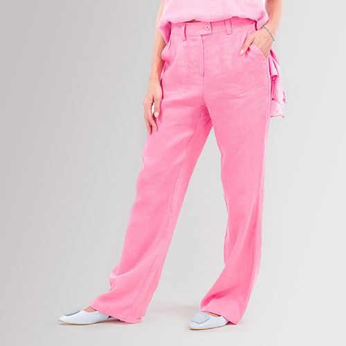140347 Caterina Lancini Pantaloni in lino  