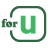 For U logo/graphic