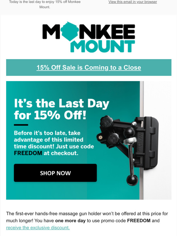 15% off sale ends today! ⏳