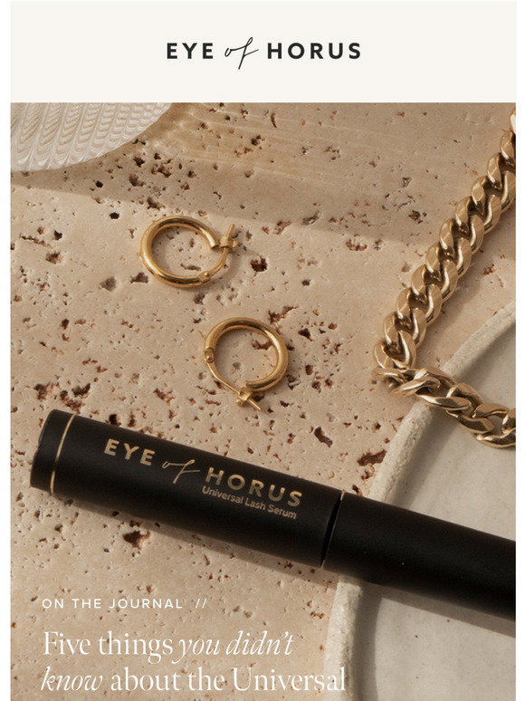 Eye of Horus Cosmetics Five things you didn’t know about the Universal Brow & Lash Serum Milled