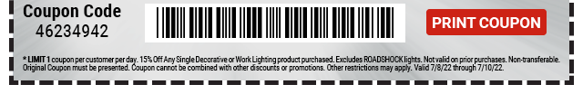 Everyone Saves 15% off any QUANTUM or BRAUN Lighting - Inside Track Members Save 20% - Print Coupon