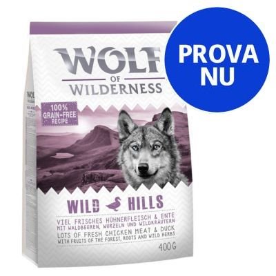 Prova Wolf of Wilderness torrfoder för hund!
