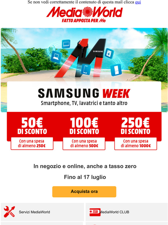 SAMSUNG WEEK: fino a -250€!