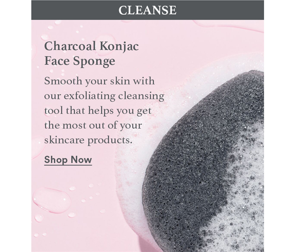 CLEANSE - Charcoal Konjac Face Sponge