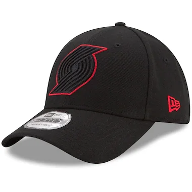 Men's New Era Black Portland Trail Blazers 9FORTY Adjustable Hat