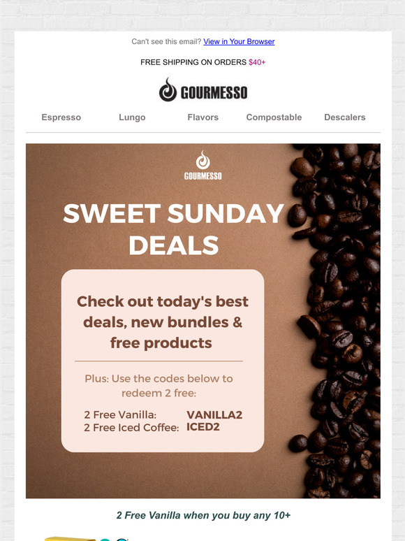 Sunday's Sweet Coffee Deals ☕😎