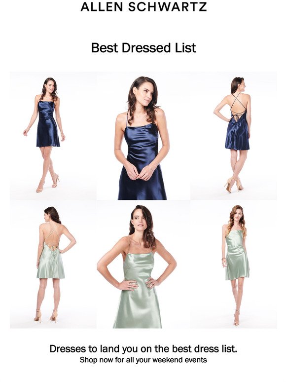Make the Best Dress List in these Dresses