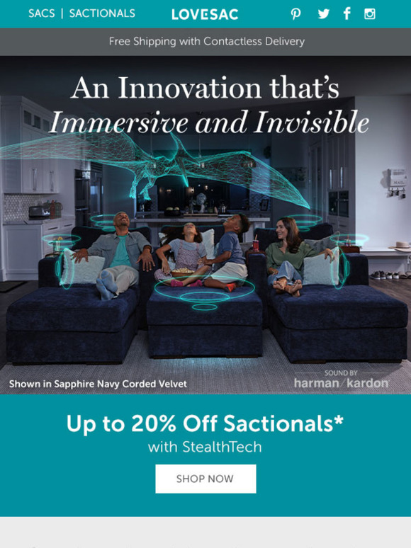 LoveSac This…Is Truly Immersive Surround Sound… Milled