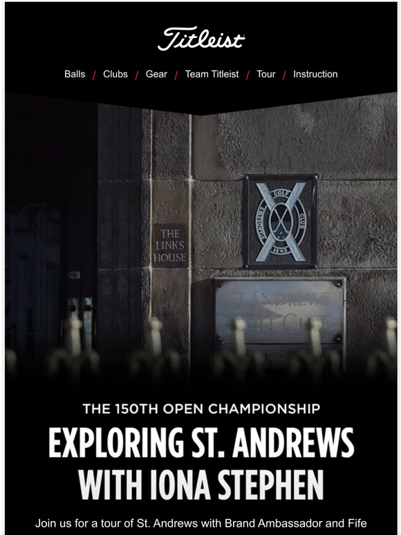 Titleist Exploring St. Andrews with Iona Stephen Milled