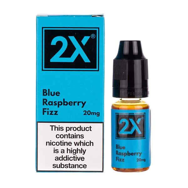 Image of Blue Raspberry Fizz Nic Salt E-Liquid by 2X