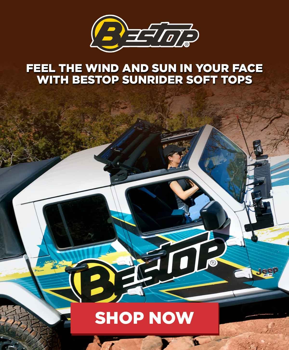 Feel The Wind and Sun In Your Face With Bestop Sunrider Soft Tops