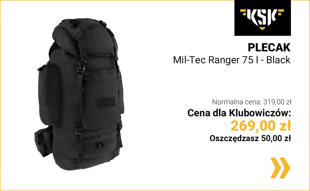 Plecak Mil-Tec Ranger 75 l - Black