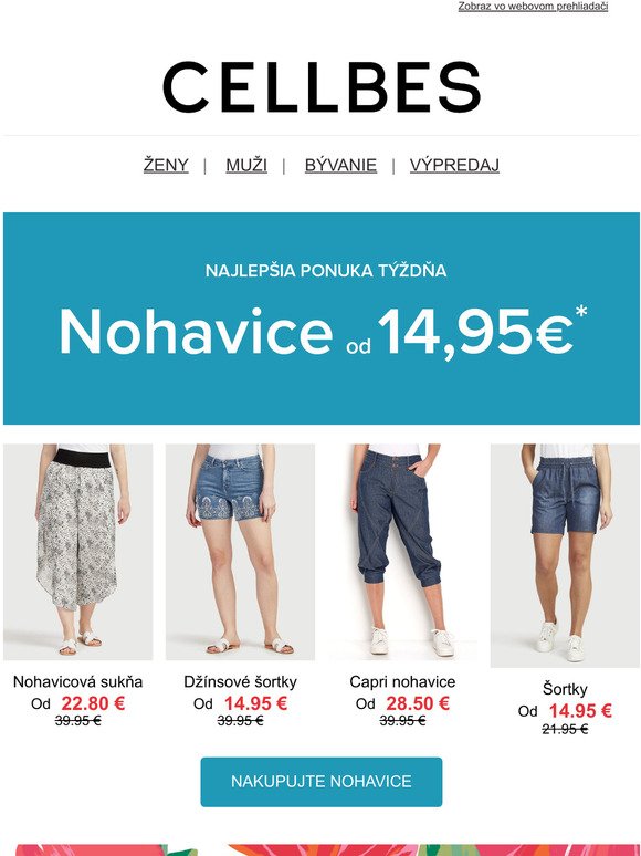 Najlepšia ponuka týždňa: Nohavice od 14,95 €