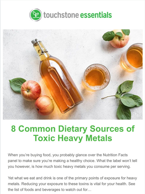 Touchstone Essentials ⚠️ 8 Common Dietary Sources of Heavy Metals Milled