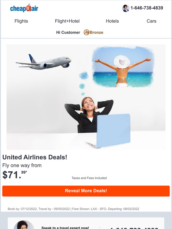 Cheapoair United Airlines Deals Milled