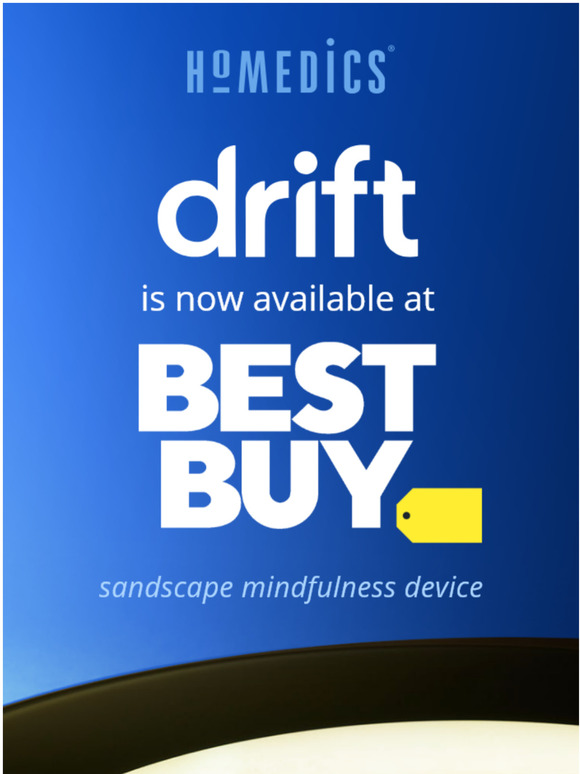 Homedics drift is now available at Best Buy! Milled