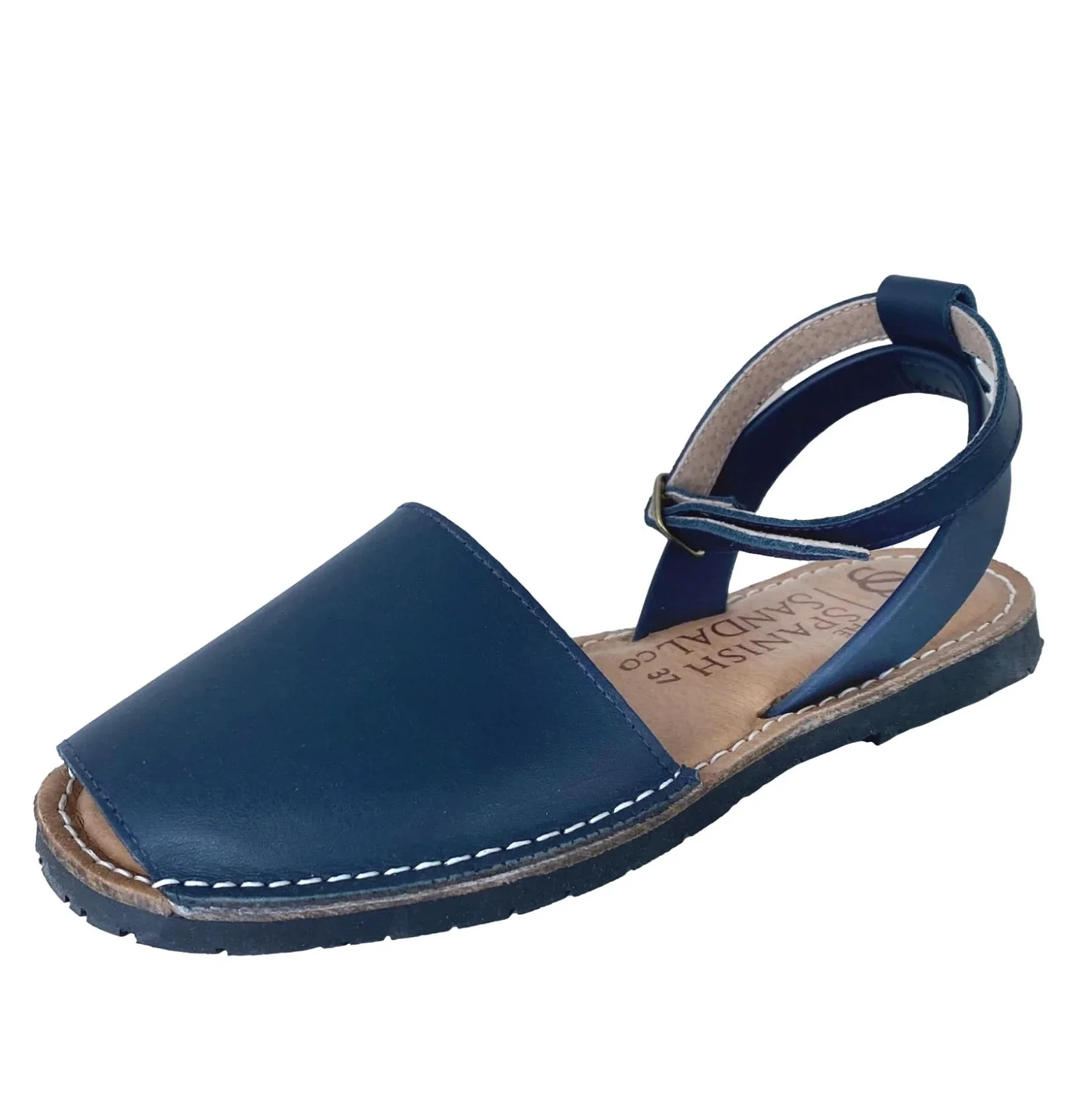 Image of Navy blue sandals with strap