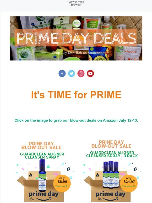 It's time for Prime 🎉 Day!