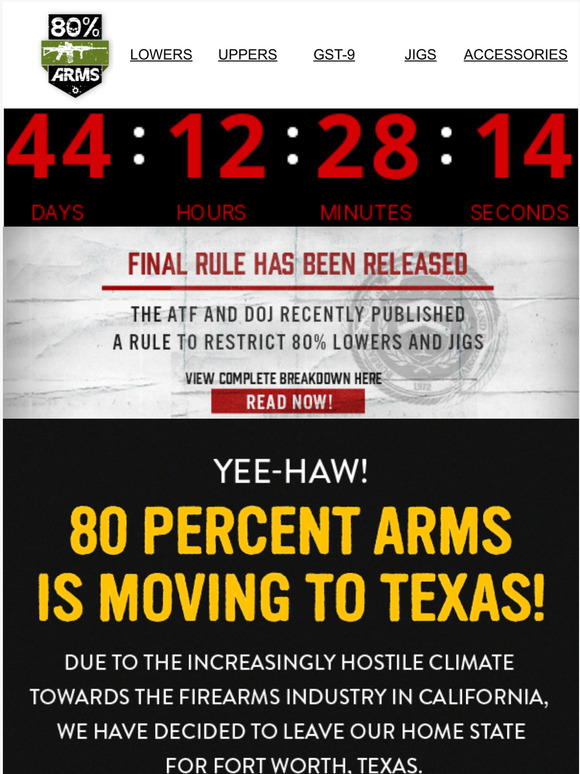 We're Moving To Texas!