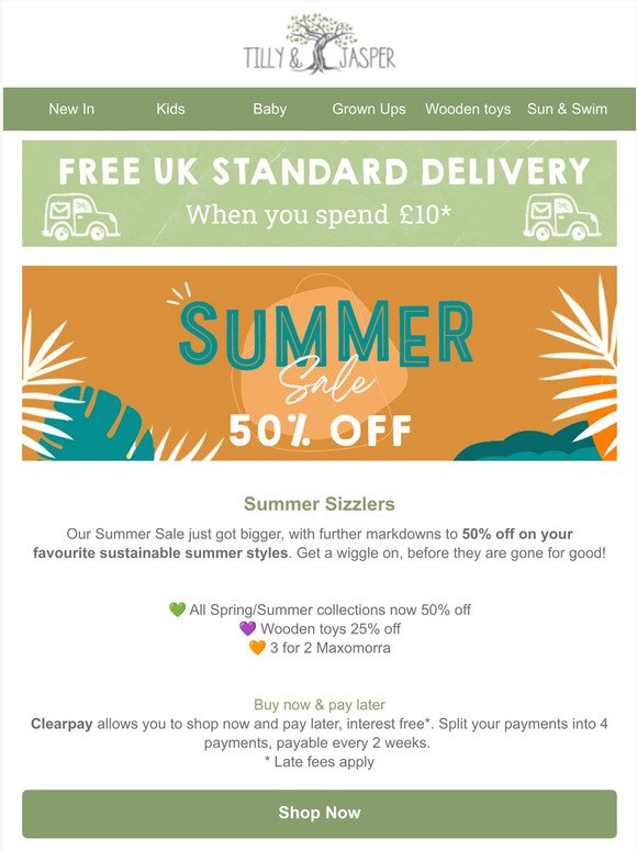 Sizzling Summer Deals: Save 50% off