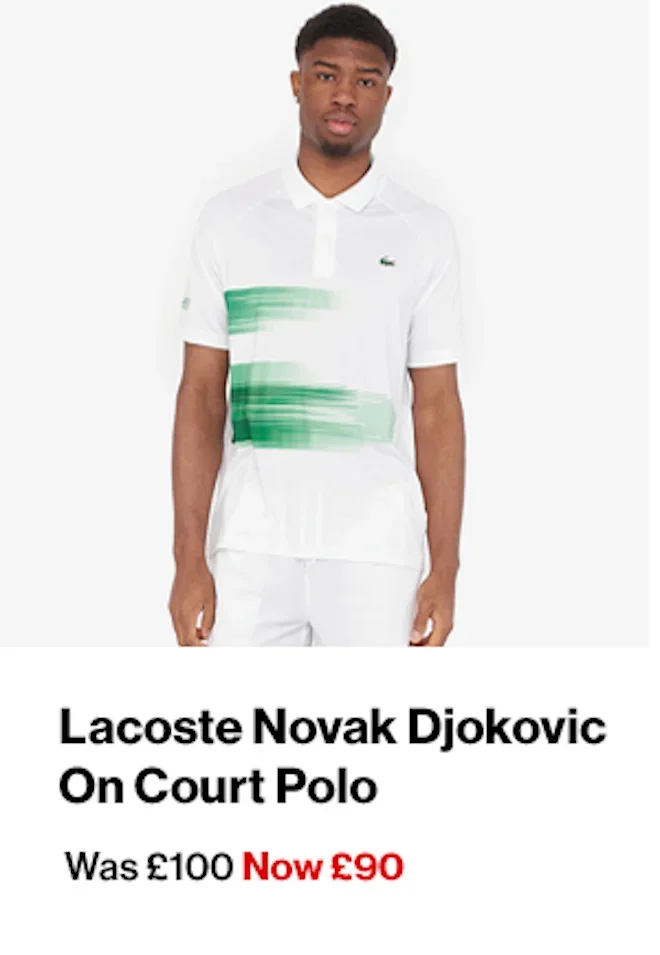 Lacoste Novak Djokovic On Court Polo