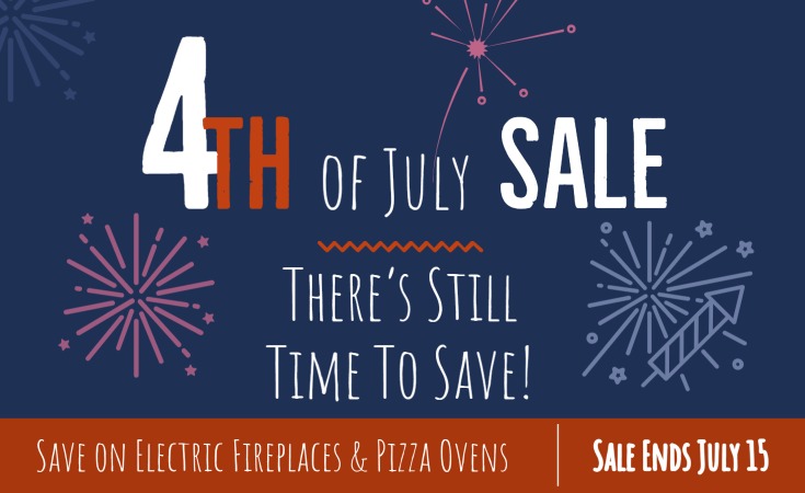 4th Of July Sale - Save Up to 15% on Select Electric Fireplaces