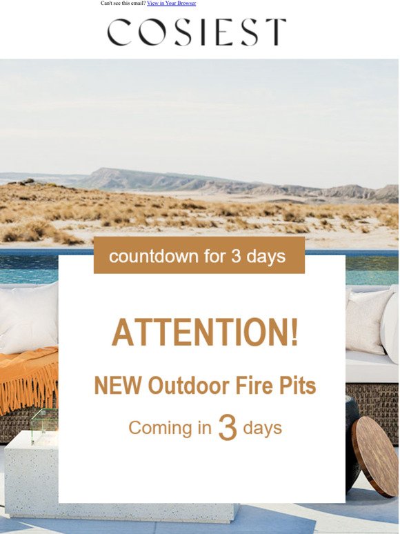 NEW Product Alert🚨: new outdoor fire pit coming soon...