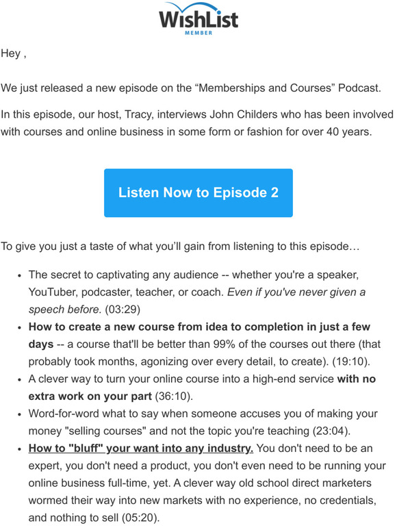 Special Membership & Courses Interview