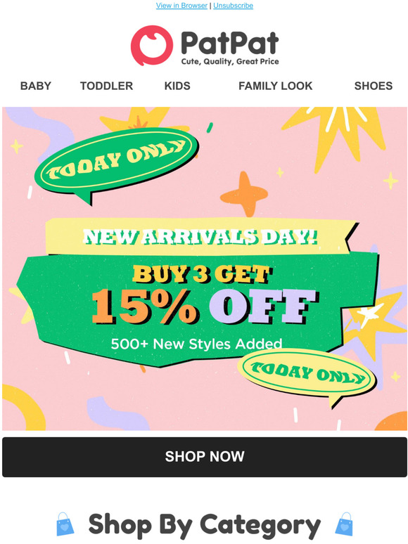 500+ New arrivals Fresh discount. Buy 3 get 15% off