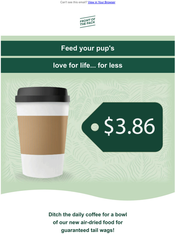 Front of the Pack Healthy dog food doesn’t have to break the bank Milled