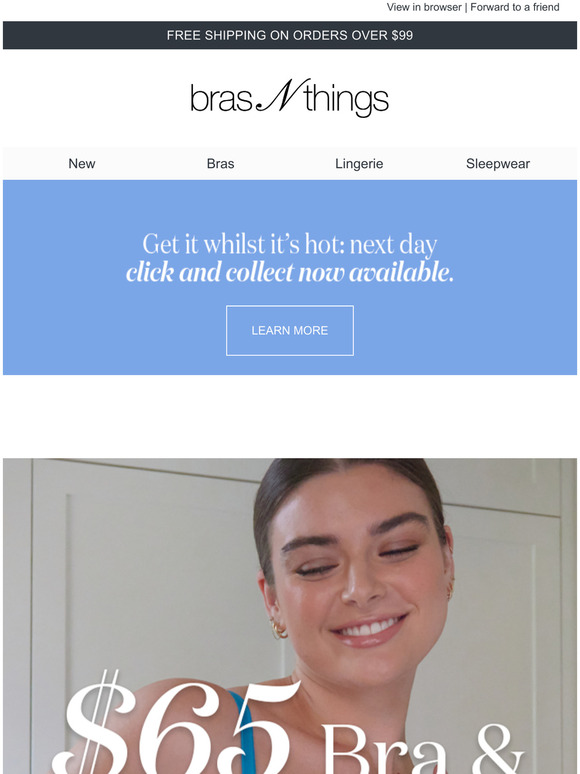 BRAS N THINGS PTY LTD 65 sets, 3 colours, all yours Milled