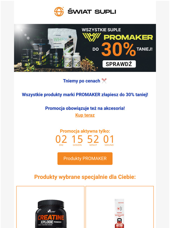 Produkty PROMAKER do -30% taniej ✂️