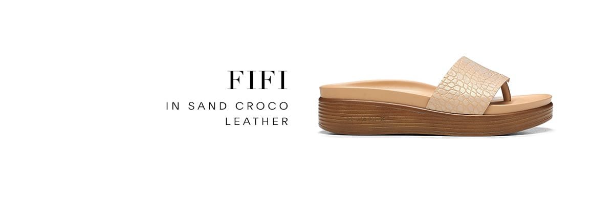 FIFI in Sand Croco Leather