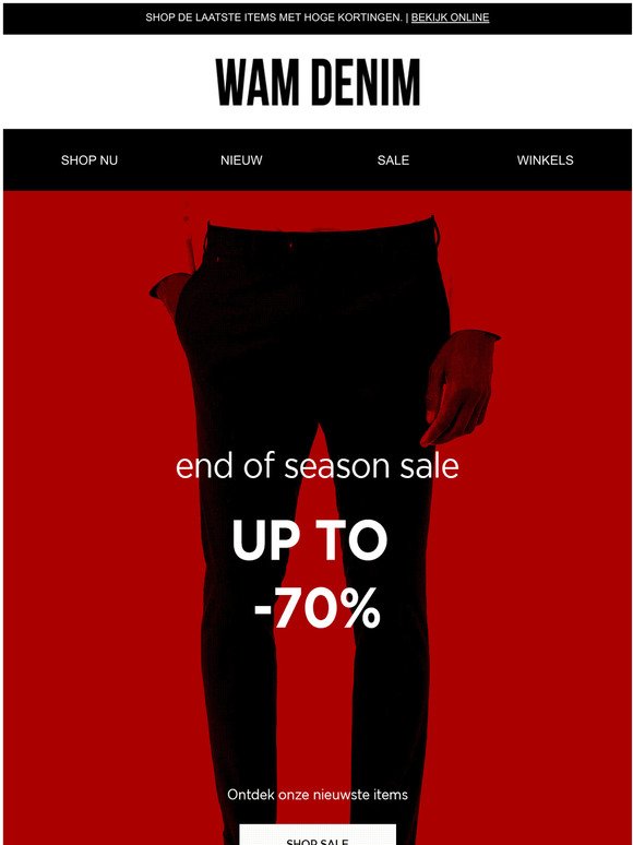 End of Season sale! 👔