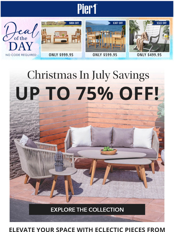 Pier 1 Email Newsletters Shop Sales, Discounts, and Coupon Codes